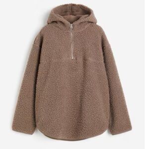 H&M Brown Teddy Hoodie